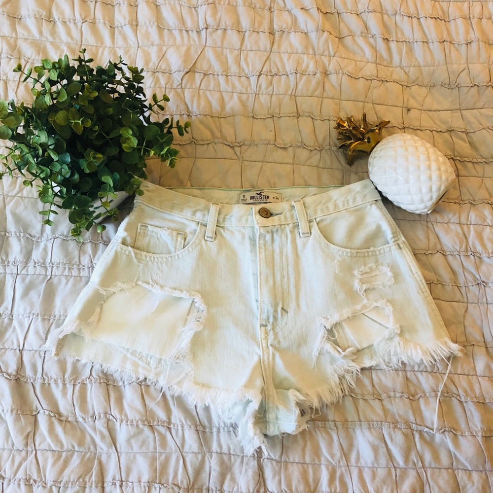 Distressed Hollister shorts